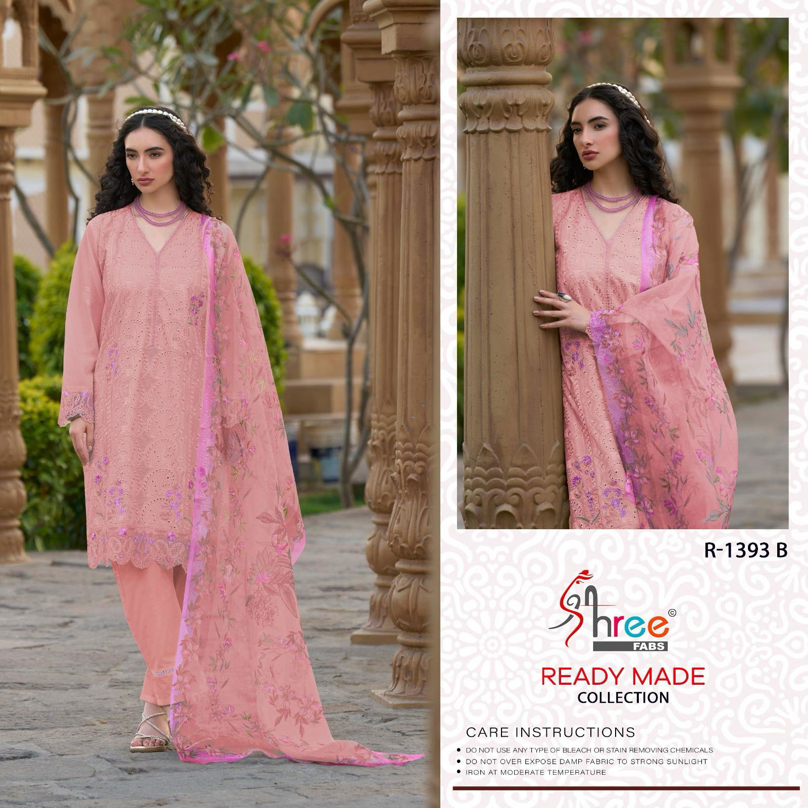 Shree R 1393 Cambric Cotton Ready Made Pakistani Salwar Suits